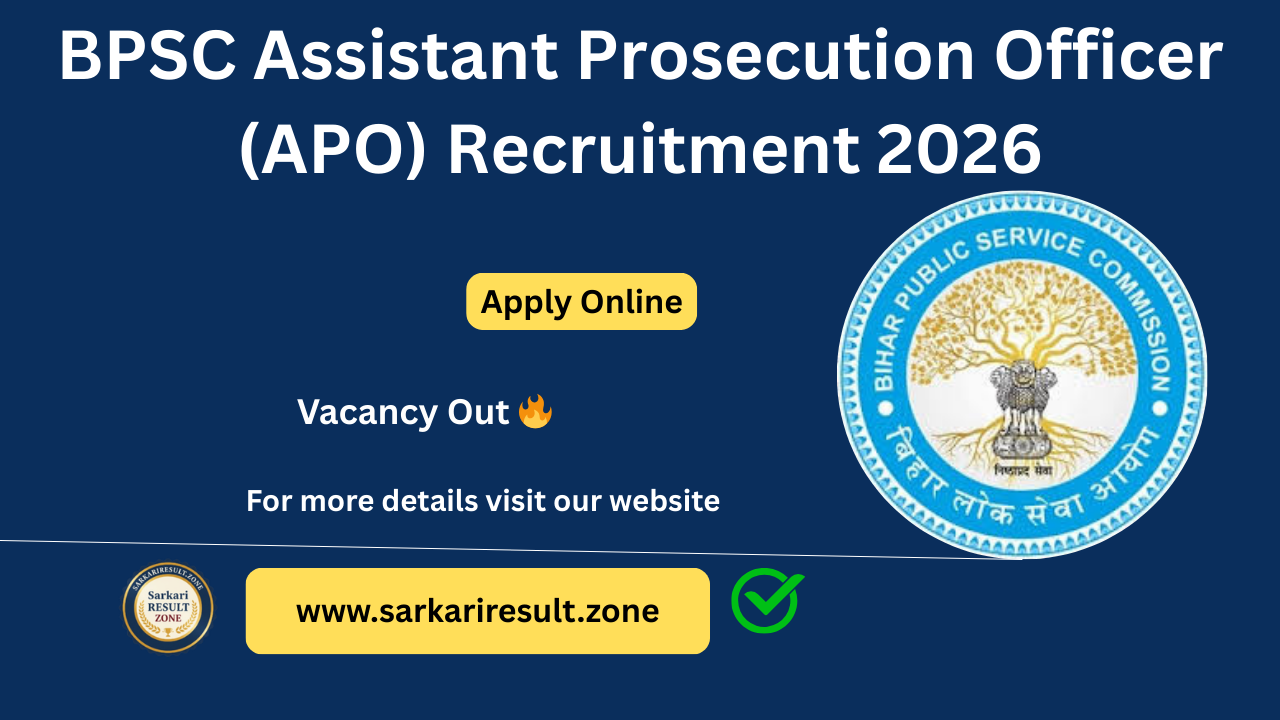 BPSC Assistant Prosecution Officer (APO) Recruitment 2026