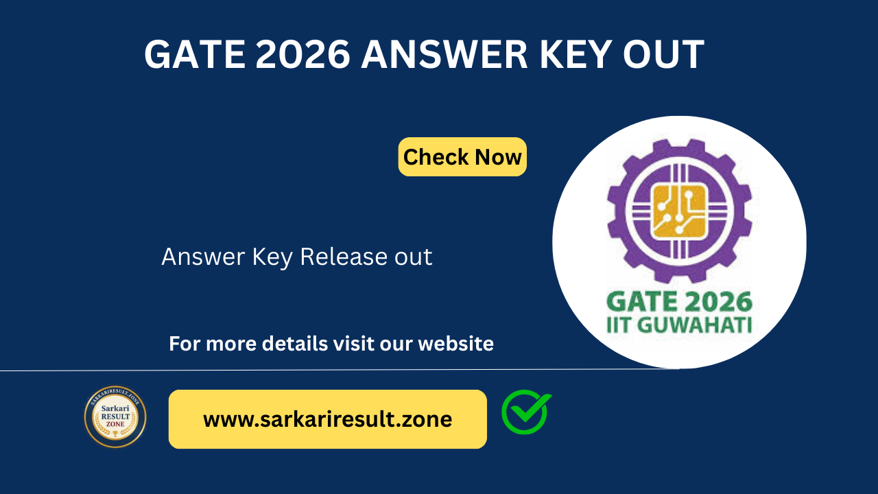 Gate 2026 answer key out