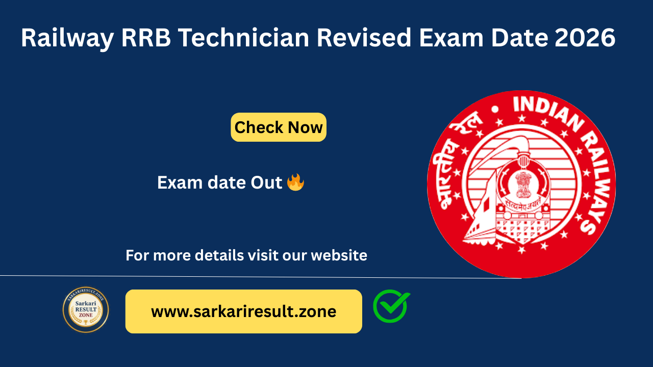RRB Technician 2026 Revised exam
