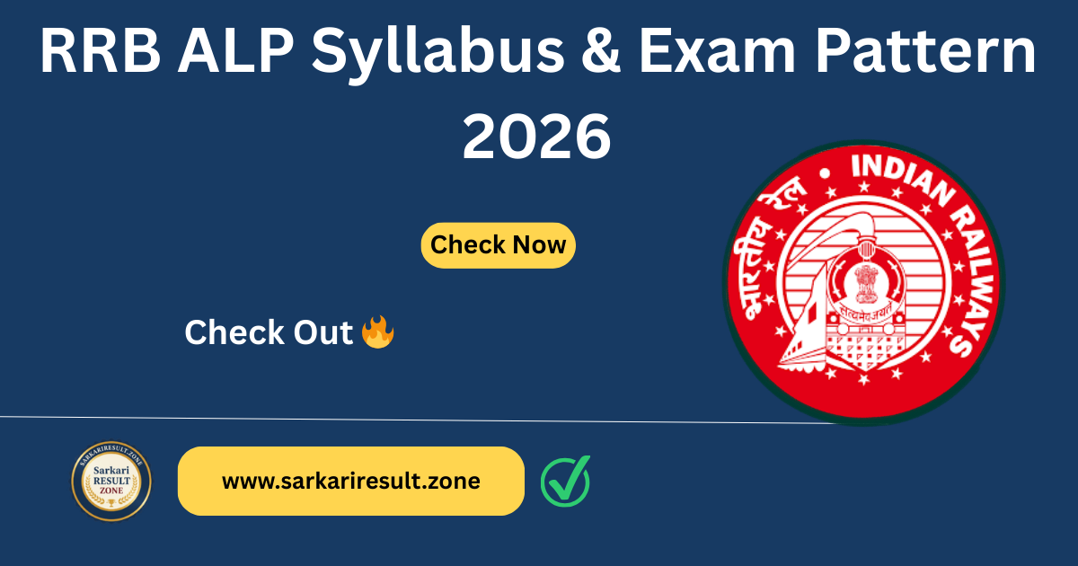 RRB ALP Syllabus & Exam Pattern 2026