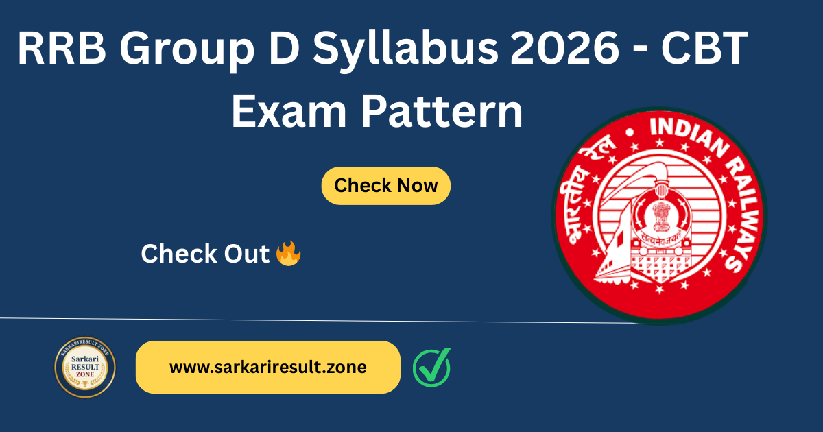 RRB Group D Syllabus & Exam Pattern 2026