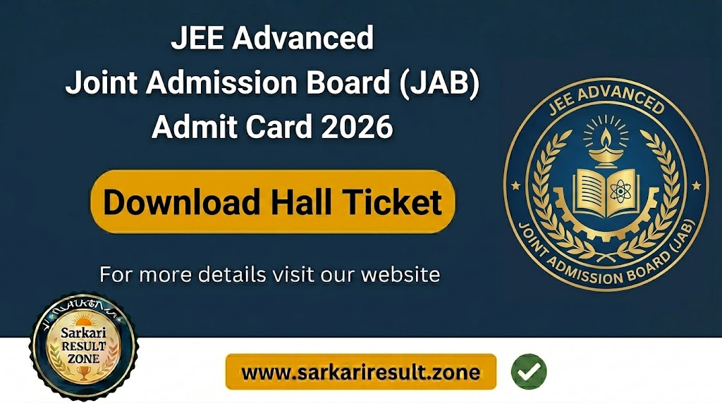 JEE Advanced Admit Card 2026
