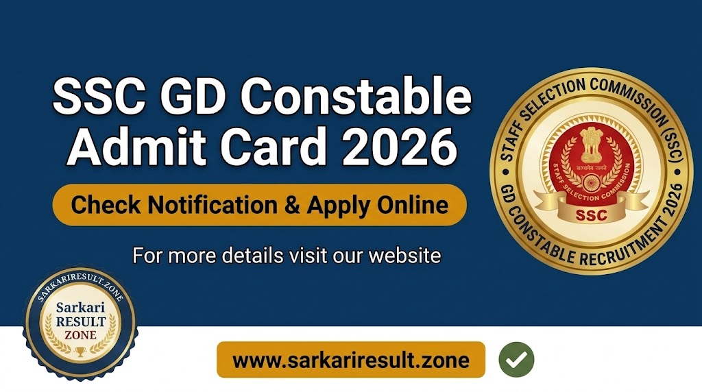 SSC GD Constable Admit Card 2026