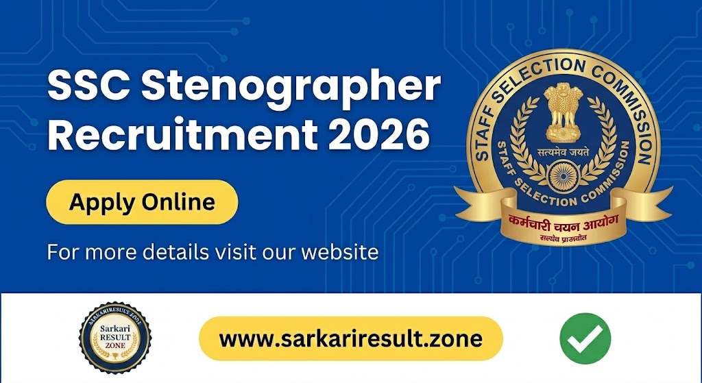 SSC Stenographer Grade C, D Recruitment 2026