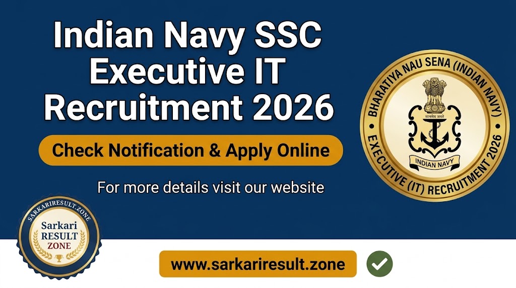 Indian Navy SSC Executive IT Recruitment 2026