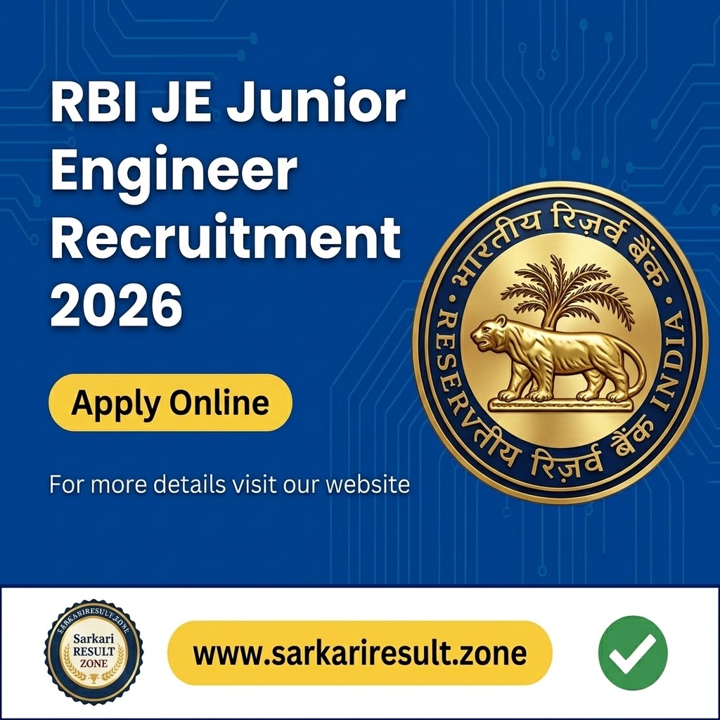 RBI JE Junior Engineer Recruitment 2026
