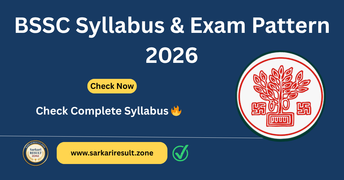 BSSC Inter Level Syllabus 2026