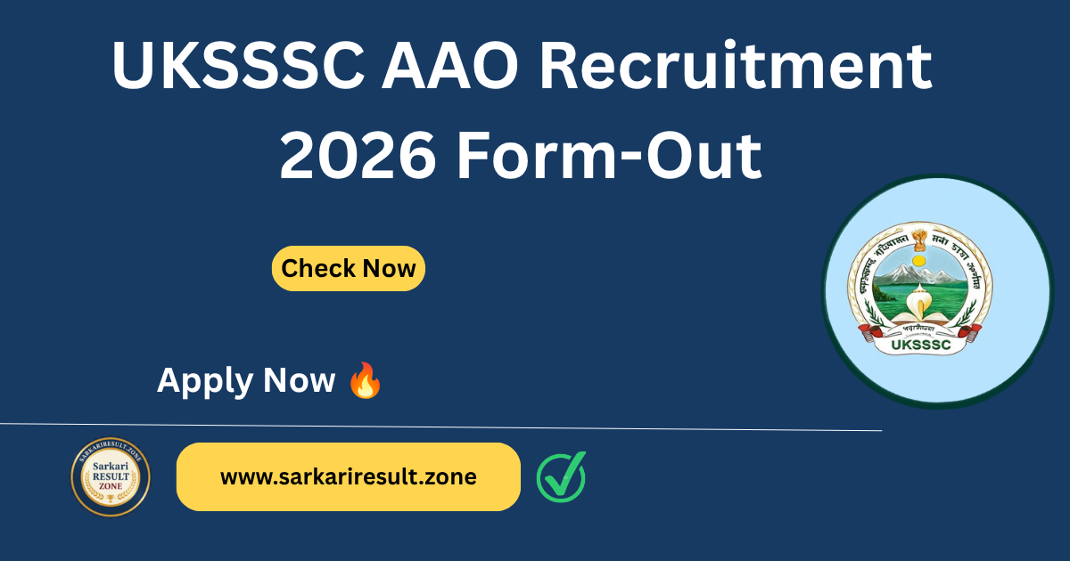 UKSSSC AAO Recruitment 2026