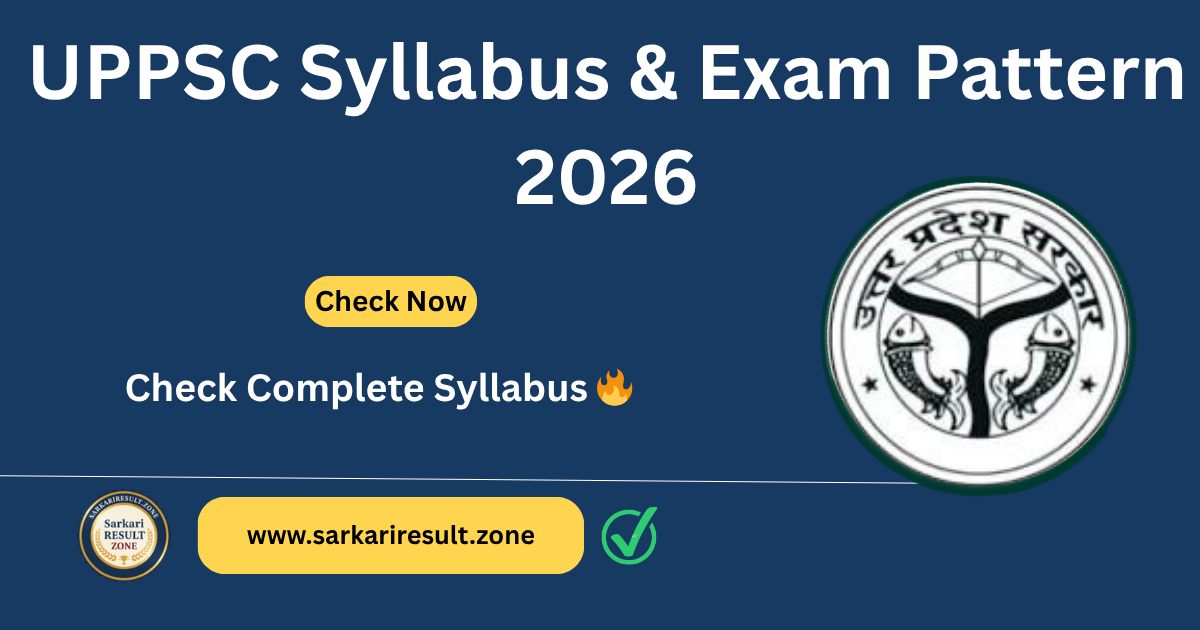 UPPSC Syllabus 2026