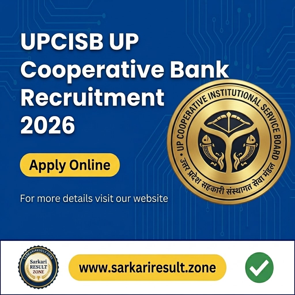 UPCISB UP Cooperative Bank Recruitment 2026