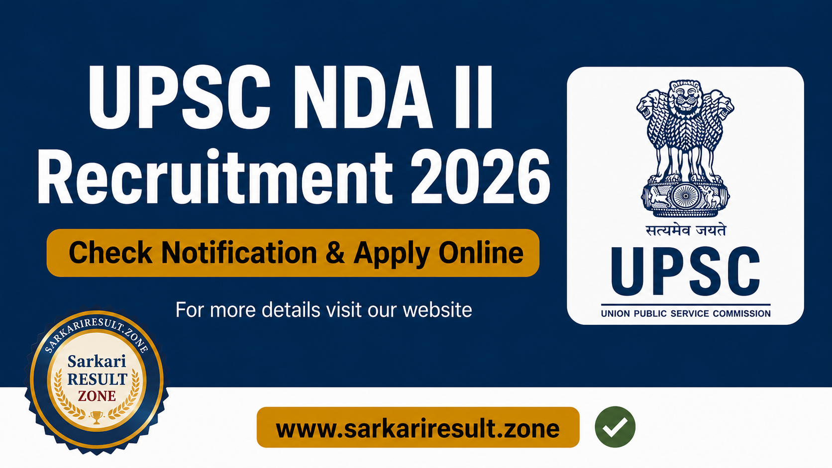 UPSC NDA II Recruitment 2026