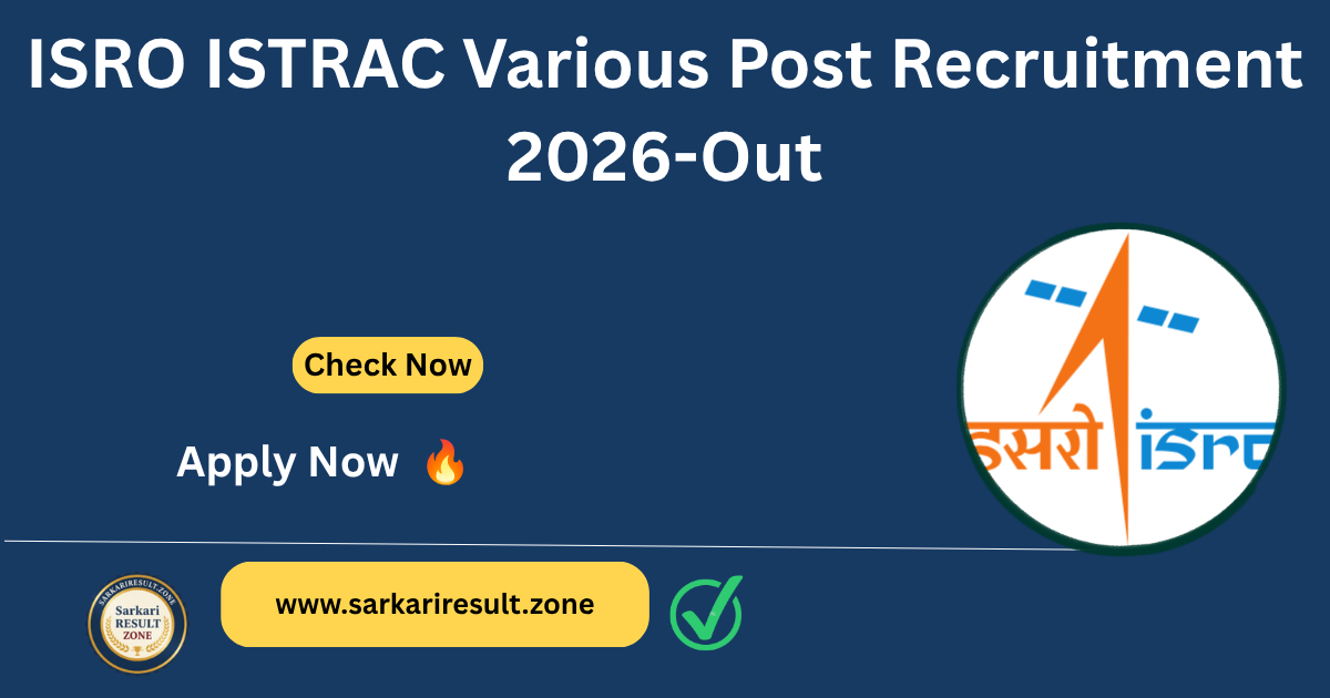 ISRO ISTRAC Recruitment 2026