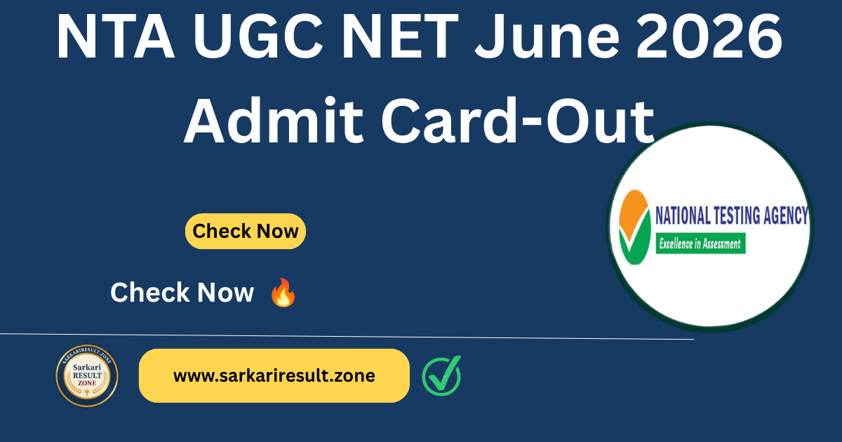 NTA UGC NET June 2026 Admit Card Out