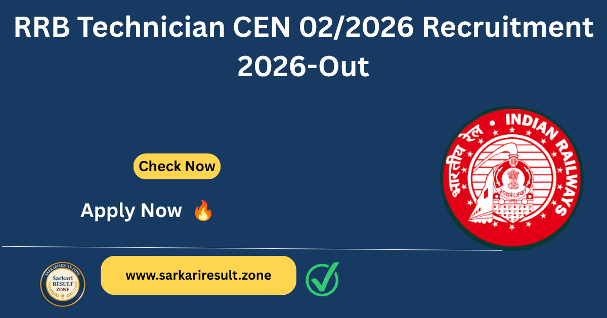 RRB Technician Recruitment 2026