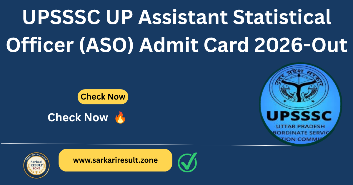 UPSSSC ASO Admit Card 2026