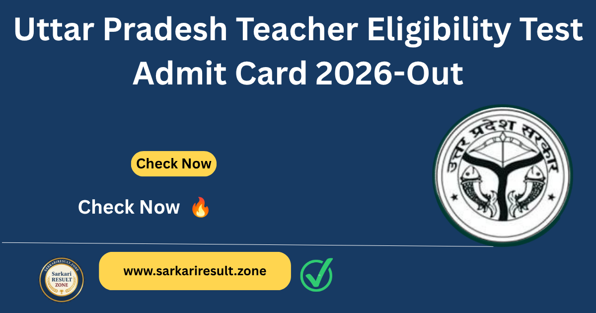 UPTET Admit Card 2026