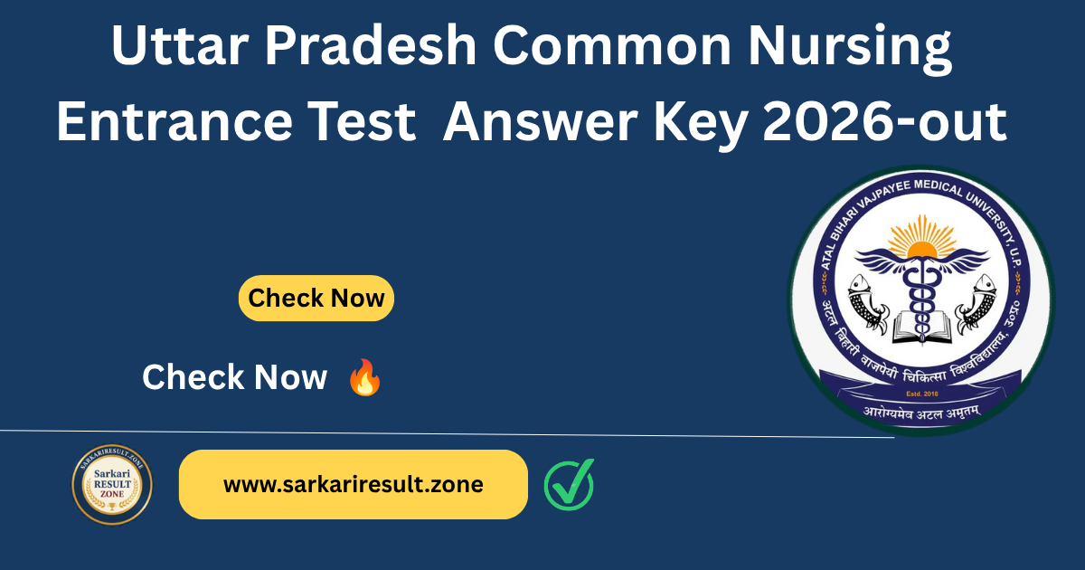 UP CNET 2026 Answer Key Out