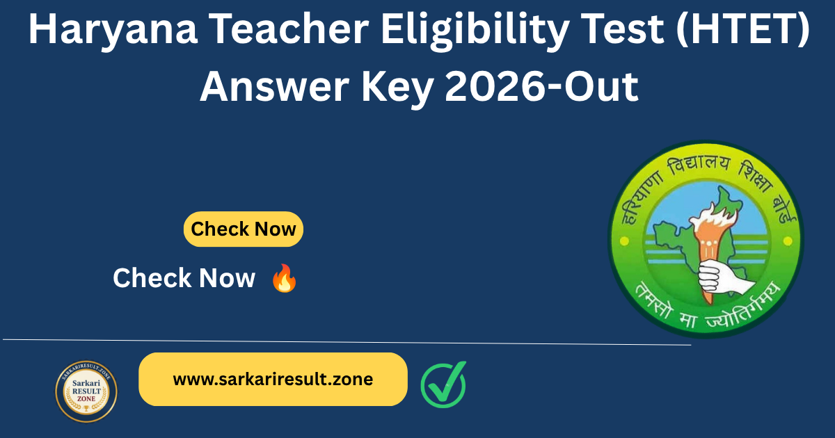 HTET Answer Key 2026