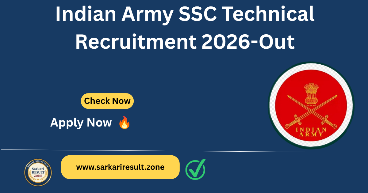 Indian Army SSC Technical Recruitment 2026