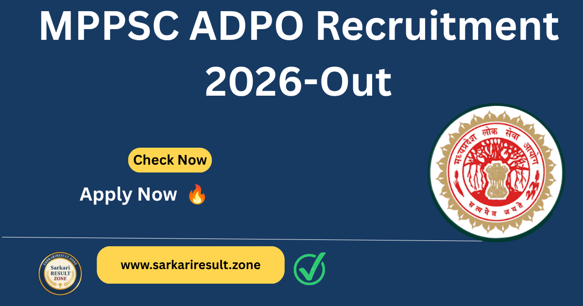 MPPSC ADPO Recruitment 2026