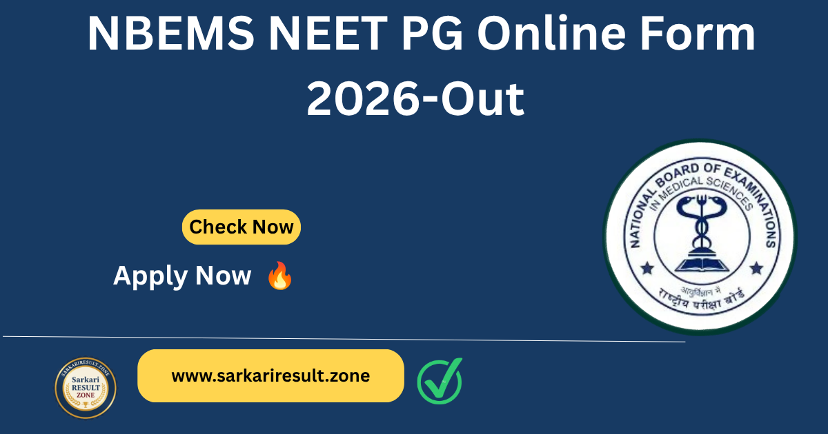 NEET PG Online Form 2026
