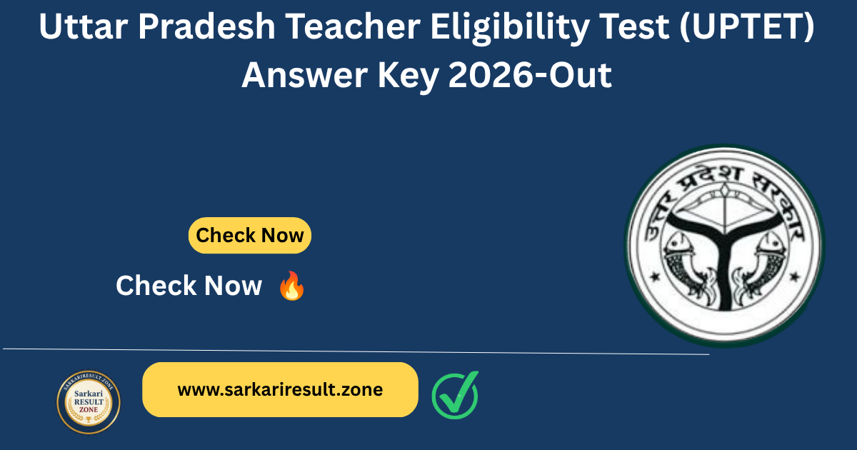 UPTET Answer Key 2026